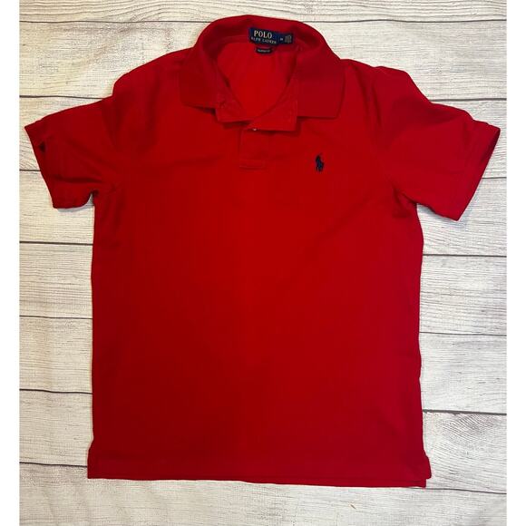 Polo Ralph Lauren Other - Polo Ralph Lauren Classic Fit Red Polo Shirt Youth Medium 100% Cotton